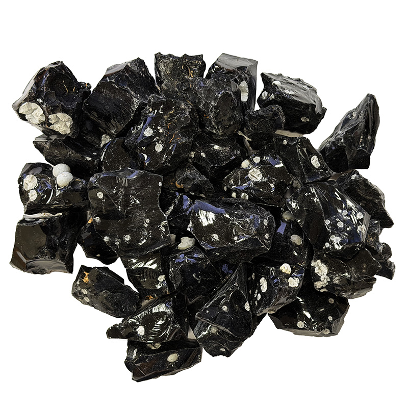 Obsidienne mouchetée brute - Mexique - Sachet 1KG