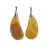 Pendentifs agate teintée lot de 4