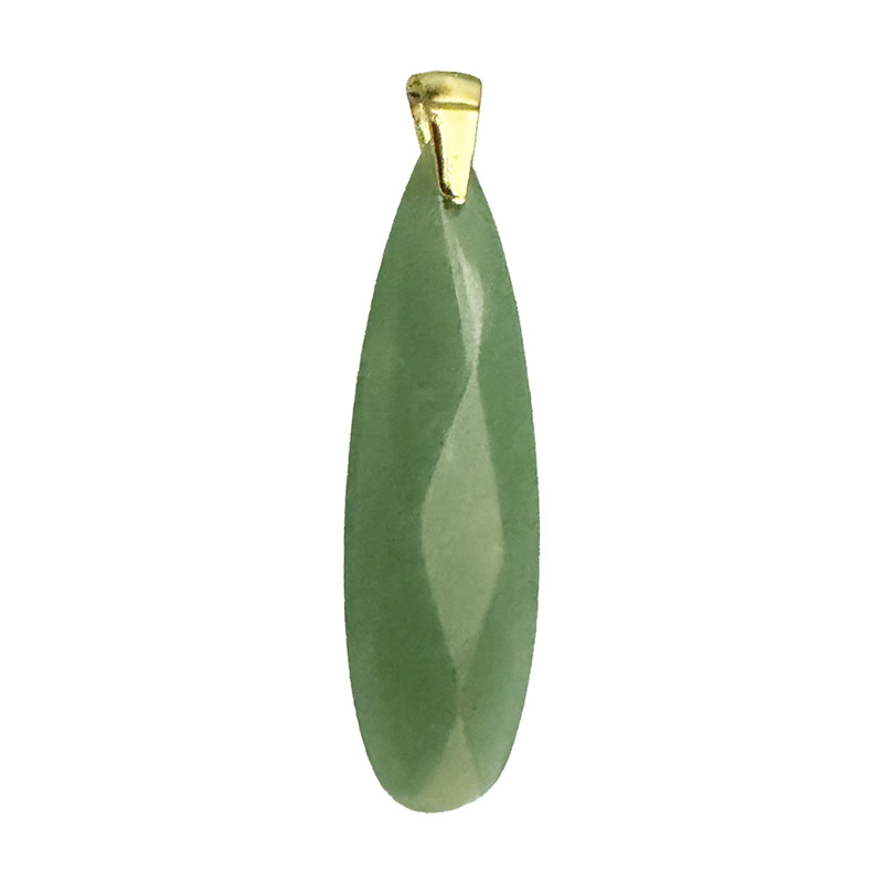 Pendentif goutte facettée bélière Bronze