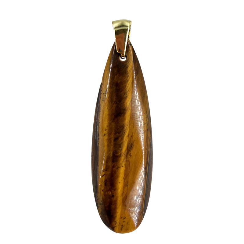 Pendentif goutte facettée bélière Bronze