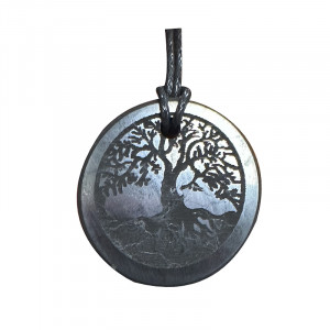 Pendentif Shungite - Arbre de vie - La pièce