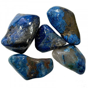 Chrysocolle Shattuckite pierres roulées les 50 grs