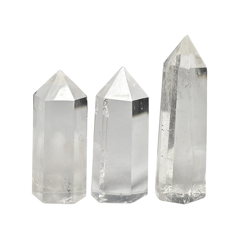 Pointe polie - Cristal de roche extra - Chine - la pièce