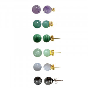 Puces d'oreilles 8 mm les 5 paires