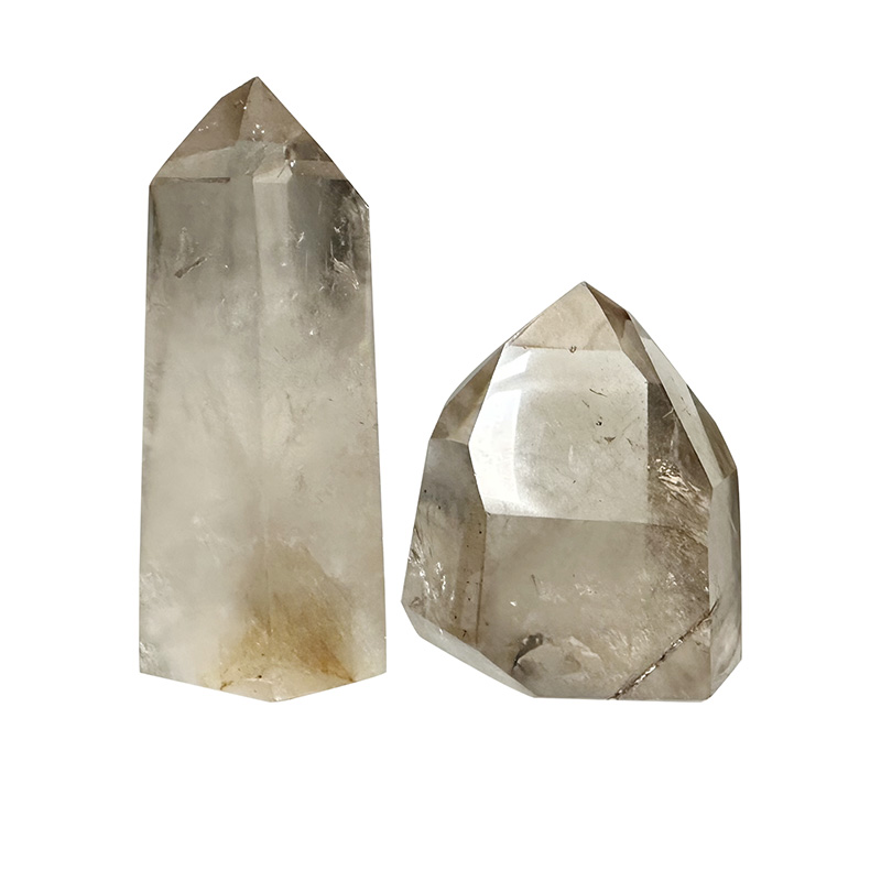 Pointe Quartz fumé extra repolie