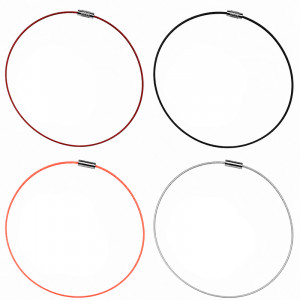Tour de cou cable gaine 25 pces