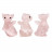 Statuette Dragon en Quartz Rose ou Cristal de Roche – 5,5 cm - La pièce