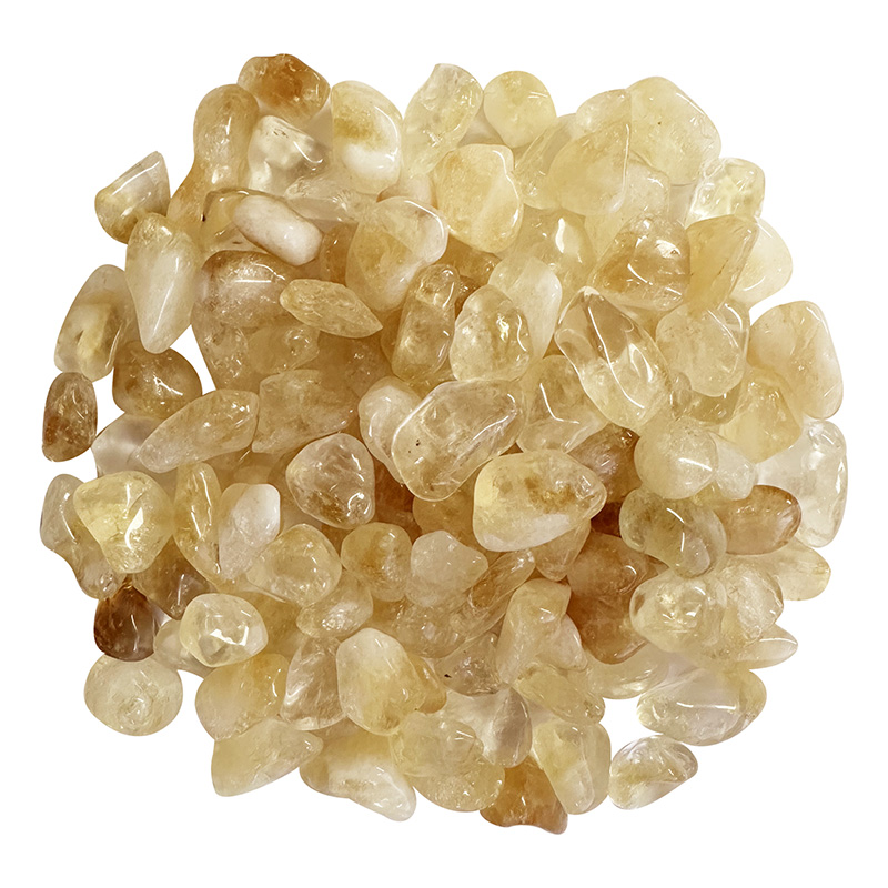 Améthyste chauffée (citrine) du Brésil pierres roulées le sachet de 500 grs