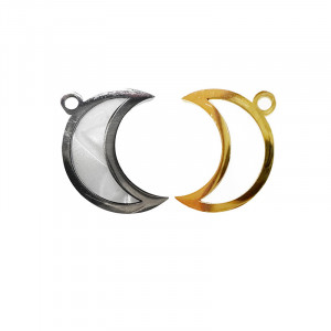 Lune acier et Nacre lot de 5 pièces