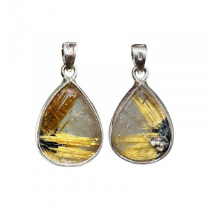 Pendentif Quartz rutile - Pièce unique - 202511_297