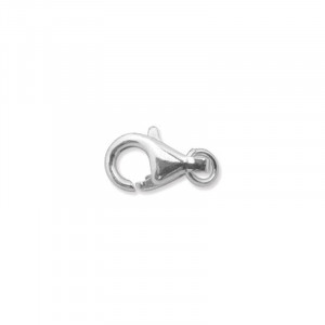 Mousqueton argent 13mm 10 pcs