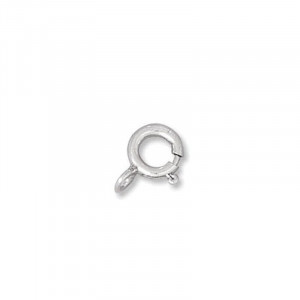 Fermoir argent 5 mm 50 pcs
