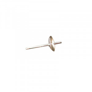 montures bo puces 3mm argent 25 paires