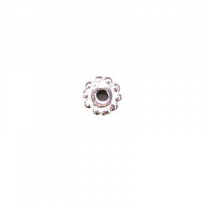Disque perlé 5mm lot 30 pcs argent 0.925