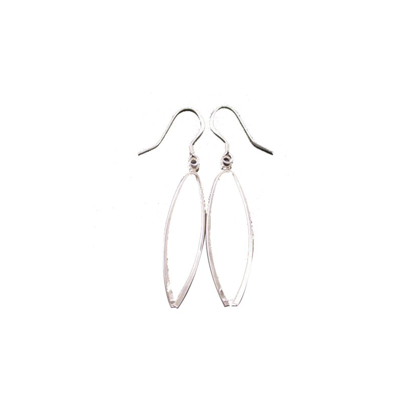 Monture boucles d'oreilles la paire, argent 0.925