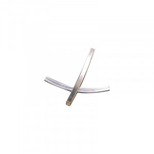 Tube carré 2x25mm lot 10pcs, argent 0.925