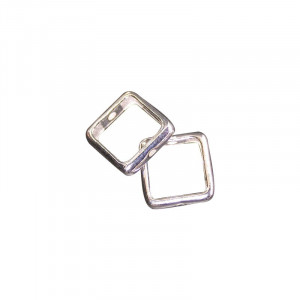Intercalaire carré 9mm lot 5 pcs argent 0.925