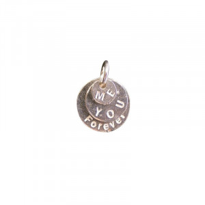 Pendant Me You Forever 12mm lot 3 pcs argent 0.925