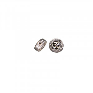 Intercalaire aum rond 1cm lot 3 pcs argent 0.925