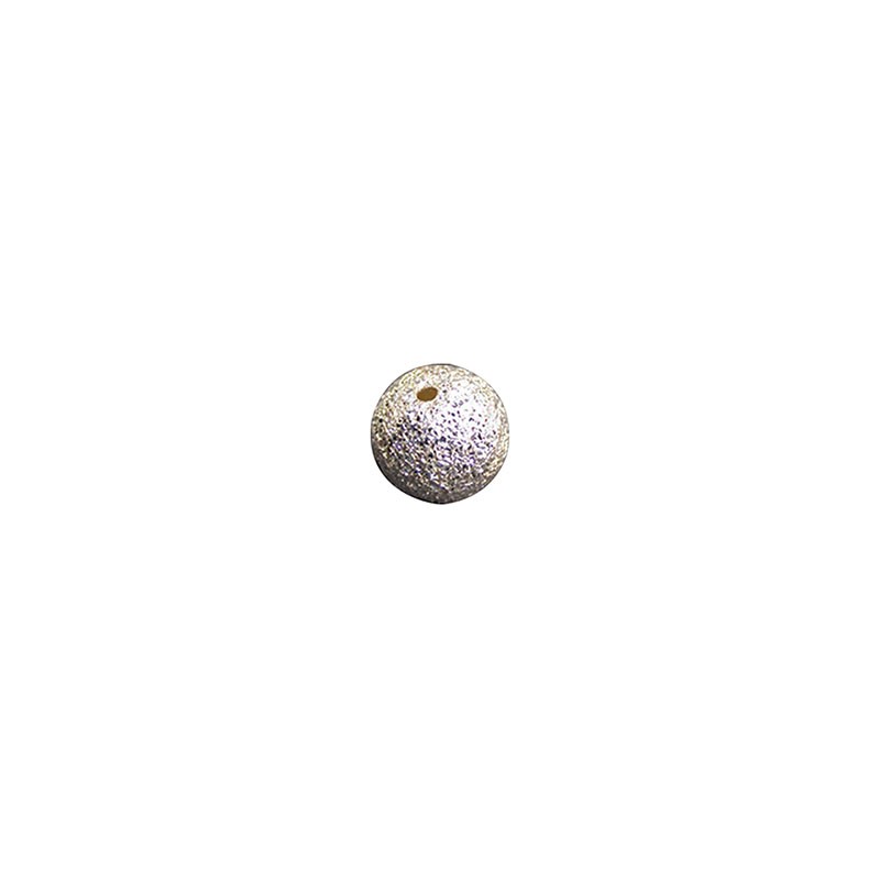 Boules argent 8mm 10pcs, petits trous