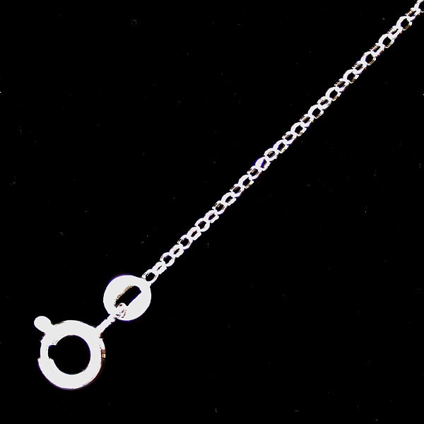 CHAÎNES - FORÇAT 1 x 1,3 mm  - ARGENT 0.925 - 45 CM