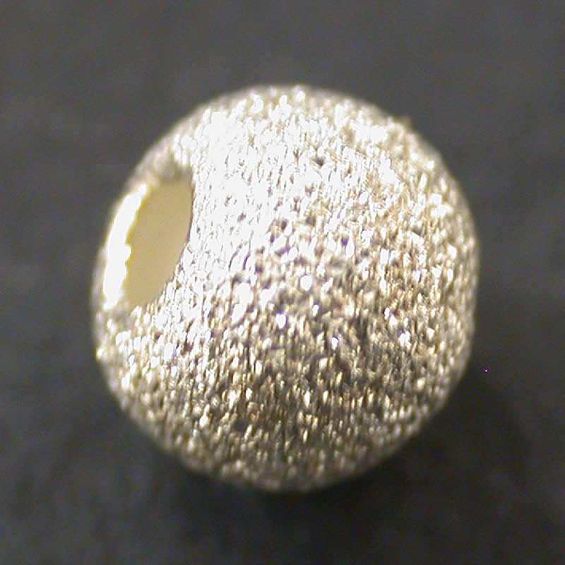 Boules argent 5mm 20pcs gros trous