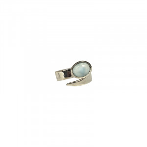 Bague Réglable Argent 0.925 Rhodié - Différentes Pierres