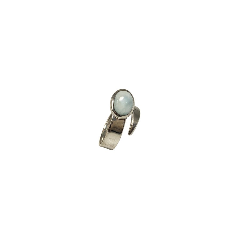 Bague Réglable Argent 0.925 Rhodié - Différentes Pierres