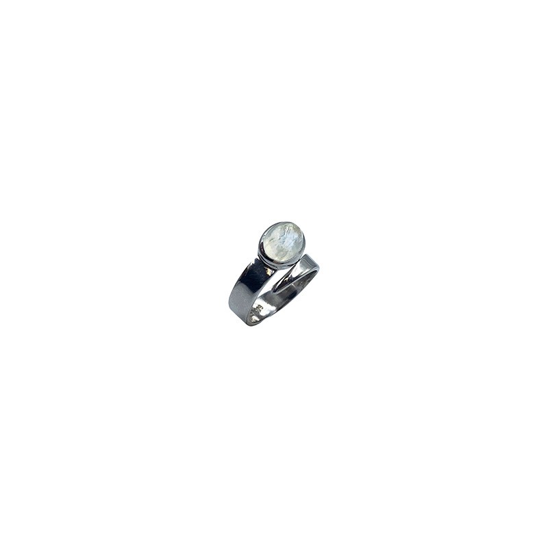 Bague Réglable Argent 0.925 Rhodié - Différentes Pierres