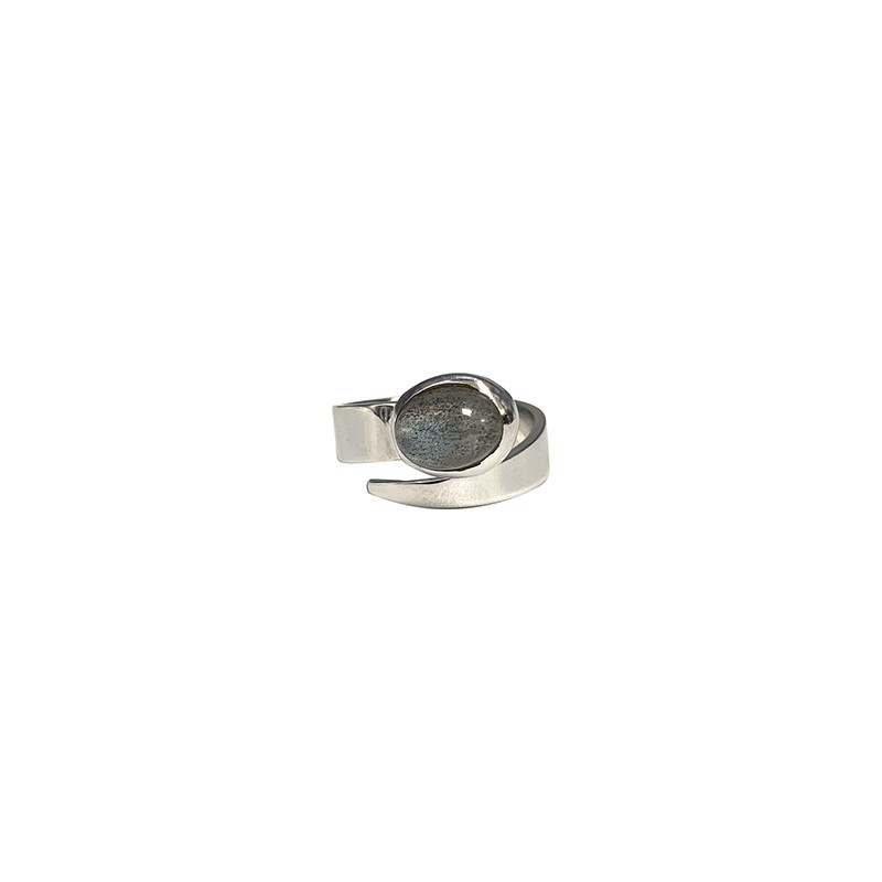 Bague Réglable Argent 0.925 Rhodié - Différentes Pierres
