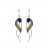 Boucles d'oreilles feuilles argent 0.925 rhodié - Différentes matières