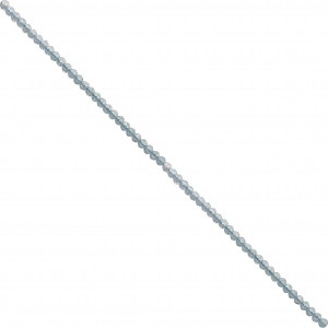 Collier topaze 2 mm facetté - argent 0.925