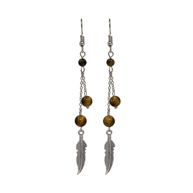 Boucles d'oreilles plume