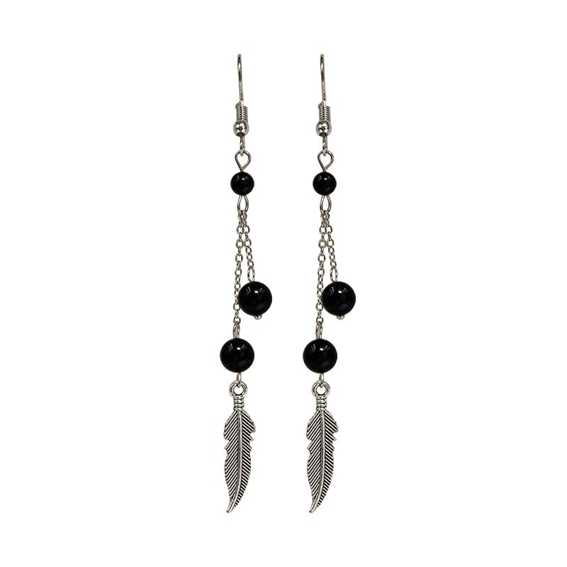 Boucles d'oreilles plume