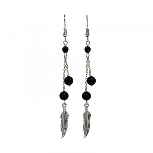 Boucles d'oreilles plume