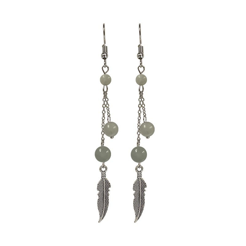 Boucles d'oreilles plume