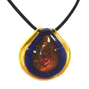 Collier pâte de verre 45 cm les 5