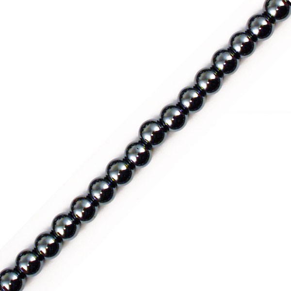 Bracelet hématite boules 4mm 10 pcs