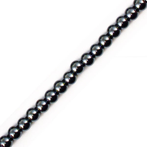 Bracelet hématite boules 4mm 10 pcs