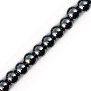 Bracelet Hématite - boules 8 mm - Lot de10 pcs