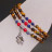 Bracelet 3 rangs trefle plusieurs coloris