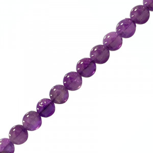 Collier Améthyste perles boules de 4 à 12 mm