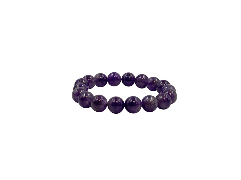 Bracelet Améthyste - boules 3 à 12 mm
