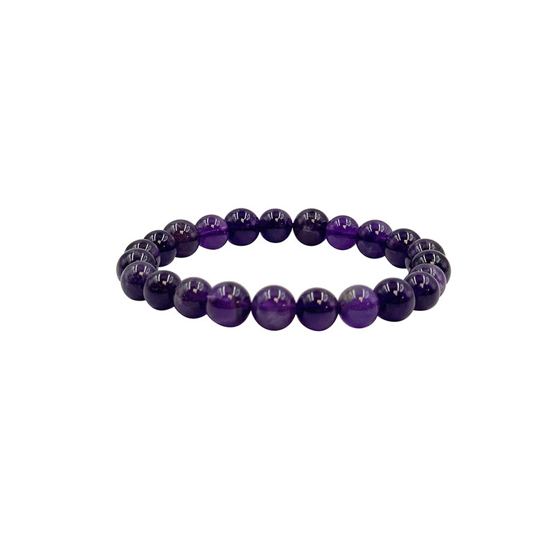 Bracelet Améthyste - boules 3 à 12 mm
