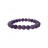 Bracelet améthyste 6 ou 8 mm dépoli