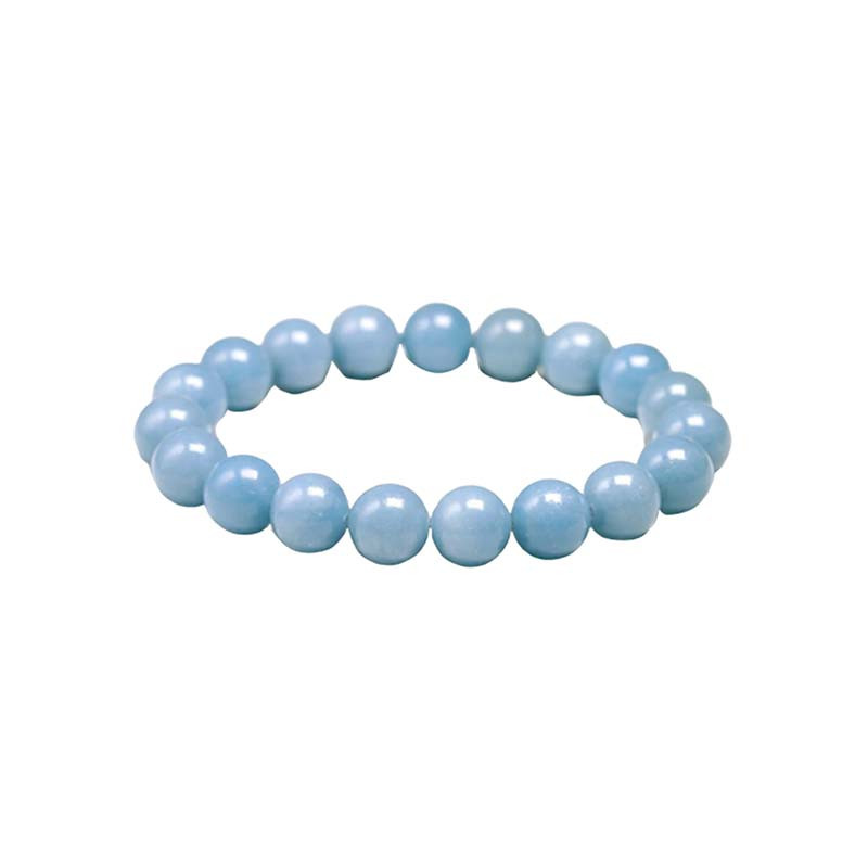 Bracelet angelite - boules de 4 à 8 mm