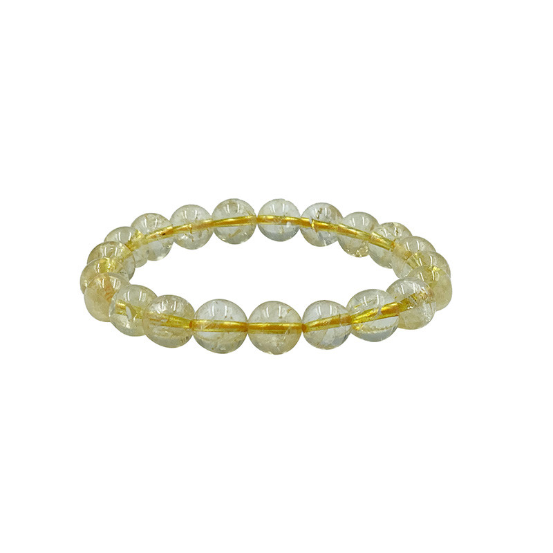 Bracelet Améthyste chauffée (citrine) 4 à 10 mm