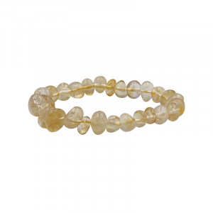Bracelet pierres roulées Améthyste chauffée (citrine)