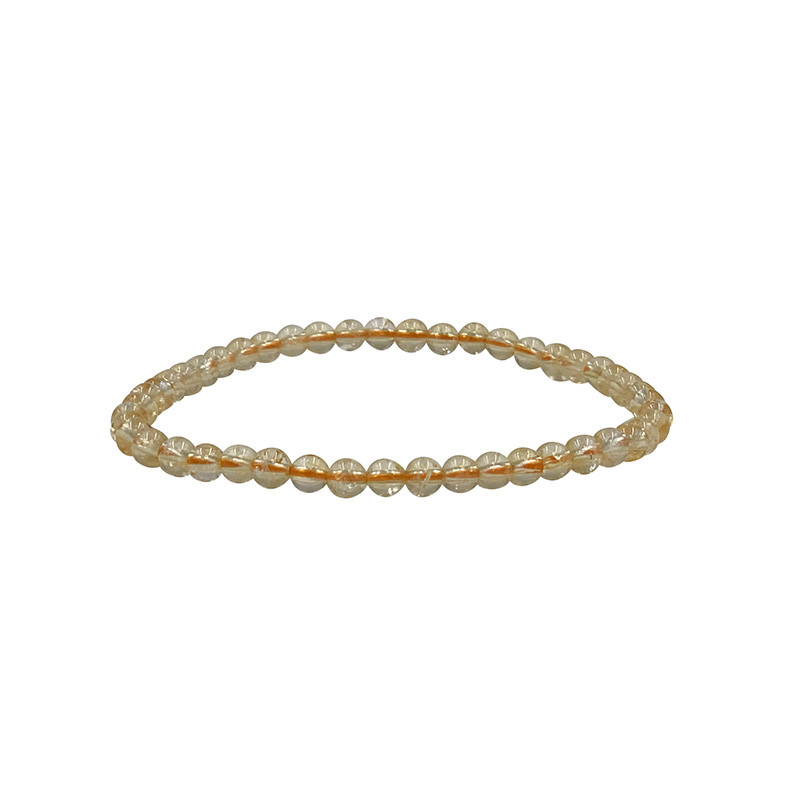 Bracelet Améthyste chauffée (citrine) 4 à 10 mm