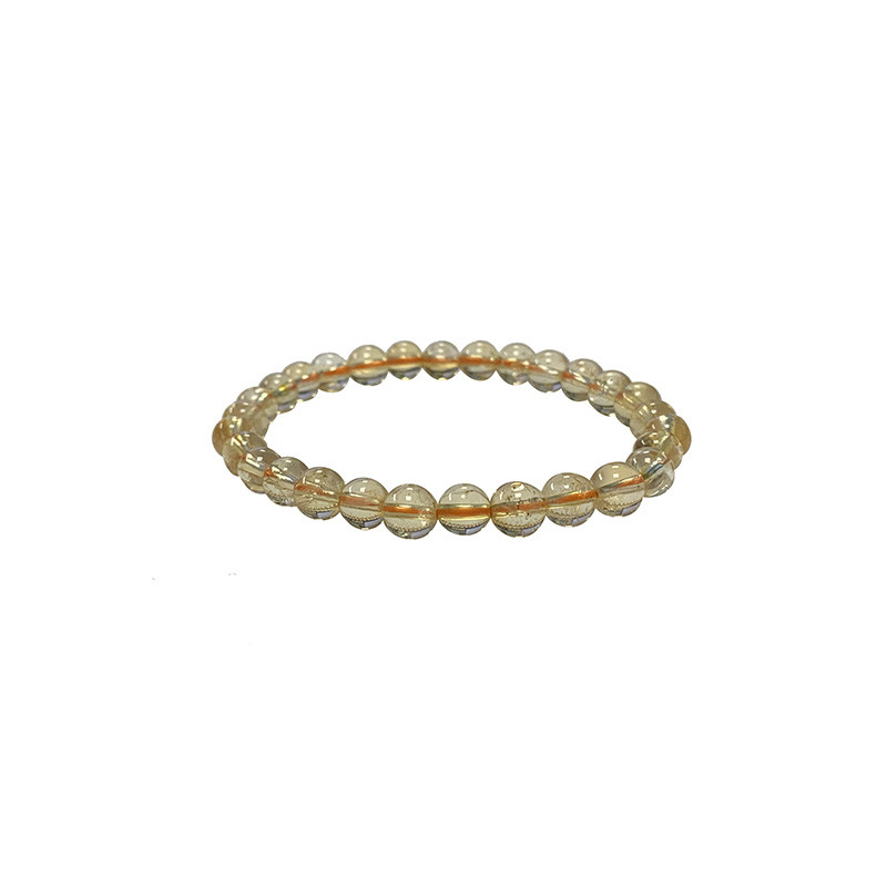 Bracelet Améthyste chauffée (citrine) 4 à 10 mm
